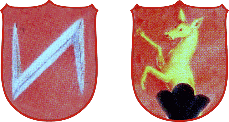 Das Doppelwappen der Cronstett- und Hynspergischen ev. Stiftung